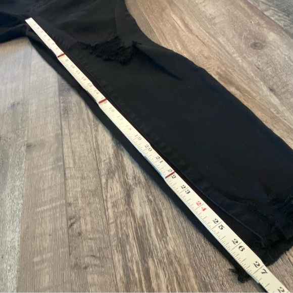 JUDY BLUE Black High Rise Distressed Skinny Fit Jeans Size 14W - Picture 11 of 13